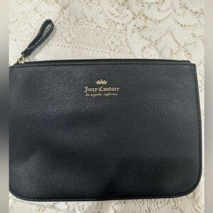 Juicy Couture Black and Gold Accessory zip bag
